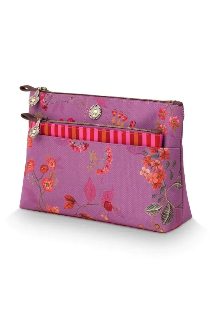 Pip Studio Toilettas Kawai Flower Combi Fuchsia Clearance
