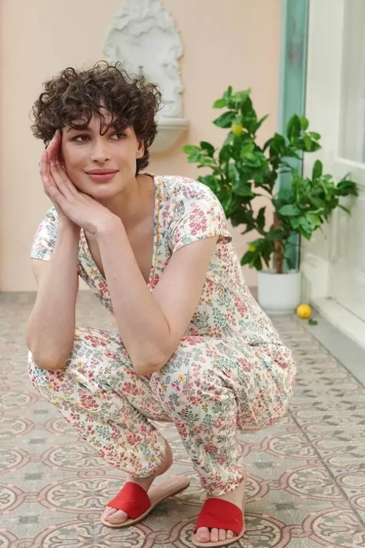 Pip Studio Top Korte Mouw Primavera Wit