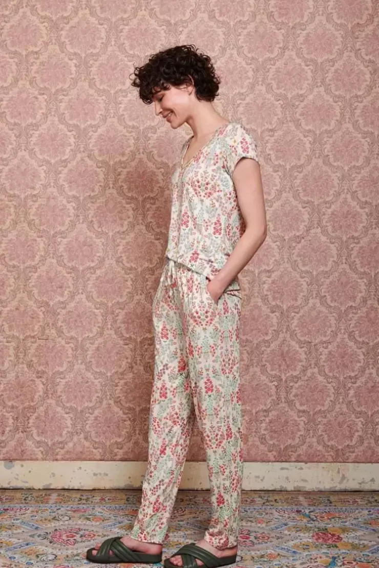 Pip Studio Top Korte Mouw Primavera Wit