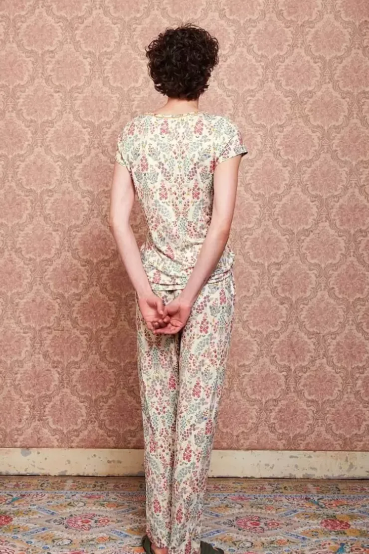 Pip Studio Top Korte Mouw Primavera Wit