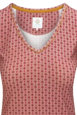 Pip Studio Top Korte Mouw Tegola Roze Best