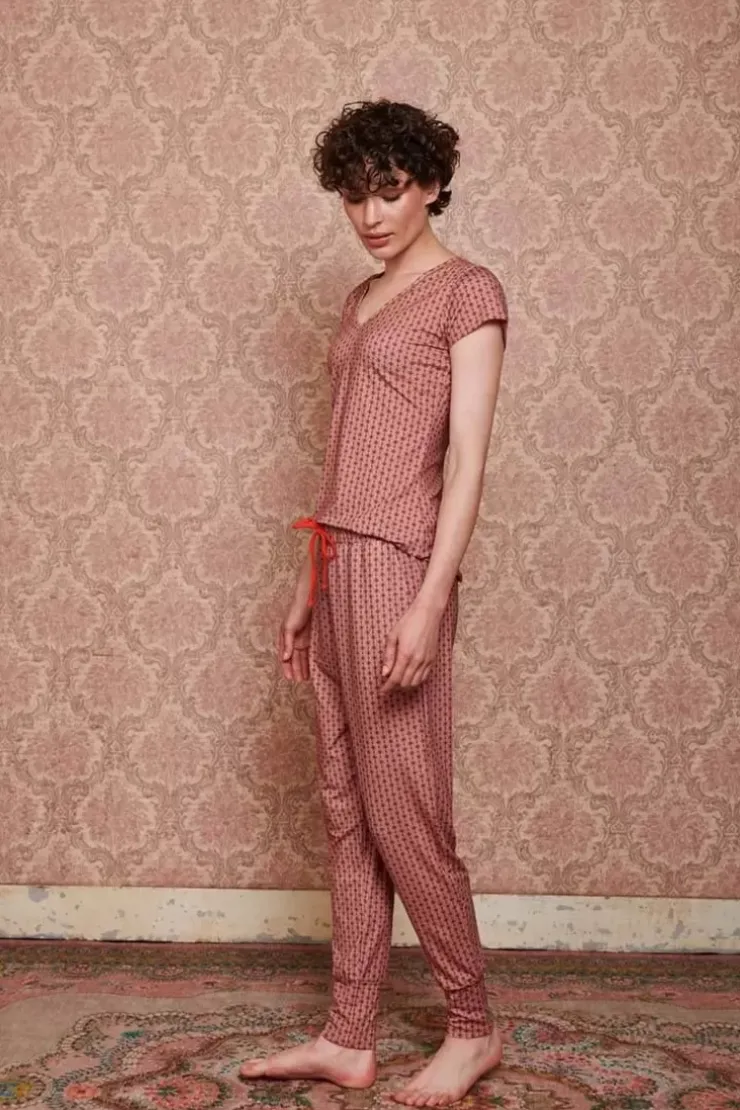 Pip Studio Top Korte Mouw Tegola Roze Best