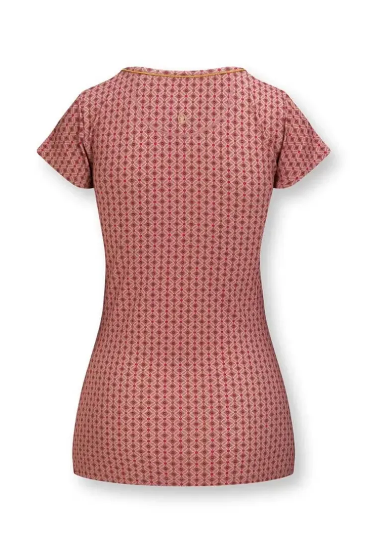 Pip Studio Top Korte Mouw Tegola Roze Best