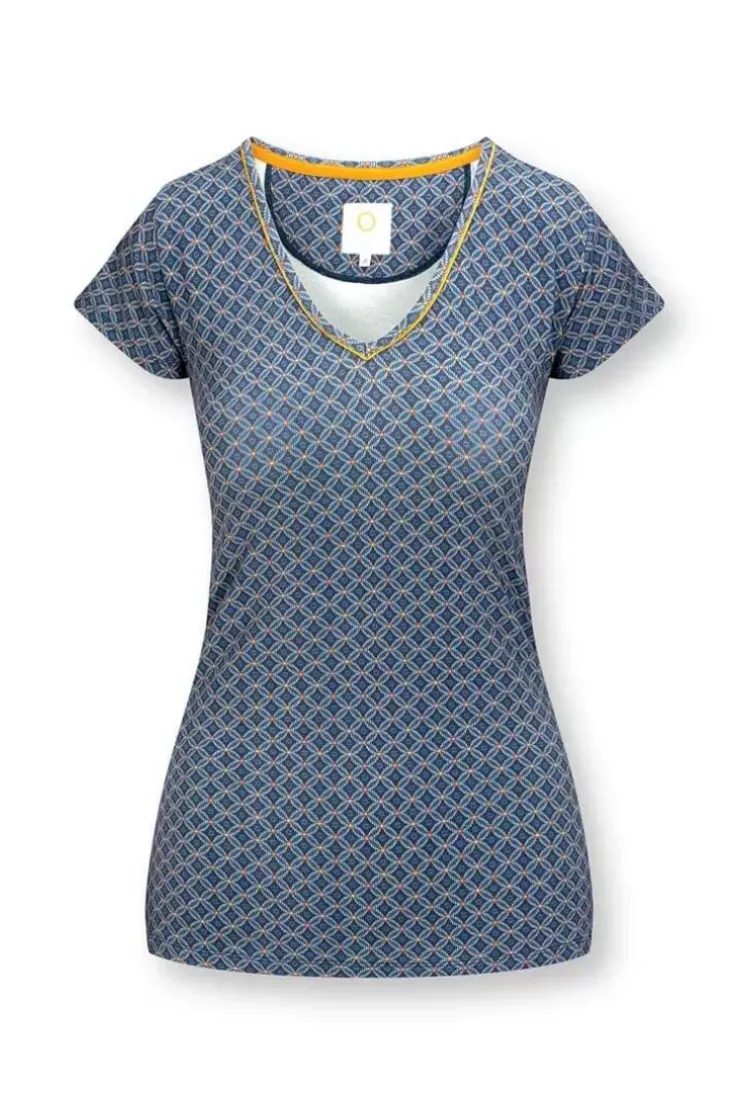 Pip Studio Top Korte Mouw Tegola Blauw Sale