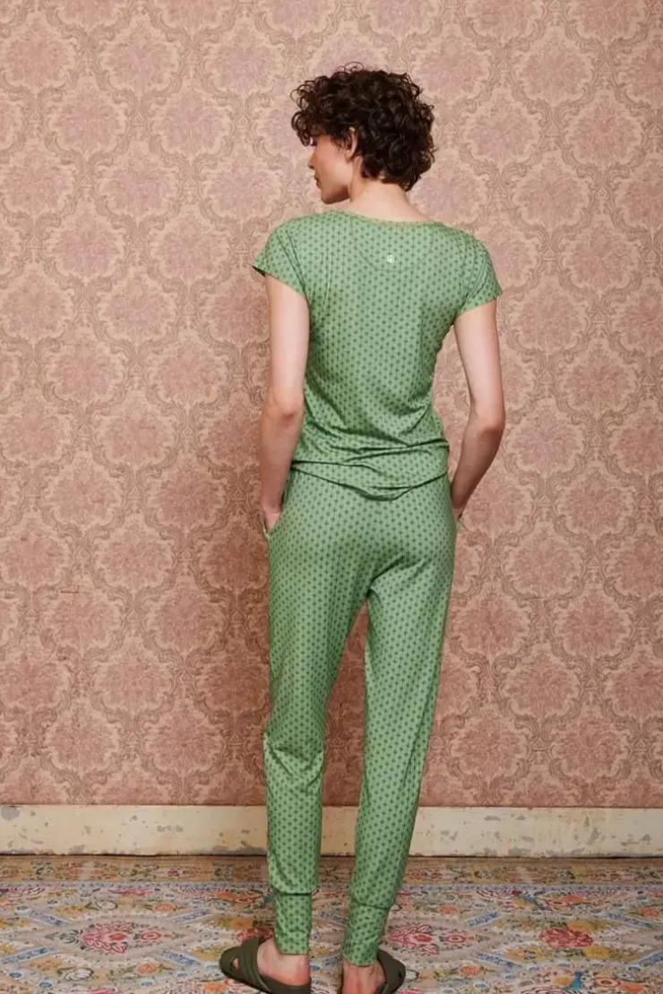 Pip Studio Top Korte Mouw Tegola Groen Clearance