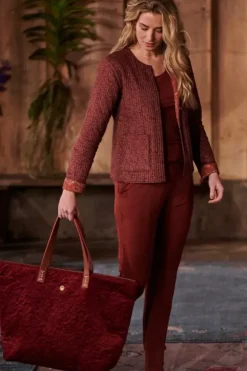 Pip Studio Tote Bag Velvet Quiltey Days Rood Best