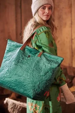 Pip Studio Tote Bag Velvet Quiltey Days Groen Online