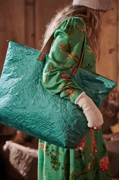 Pip Studio Tote Bag Velvet Quiltey Days Groen Online