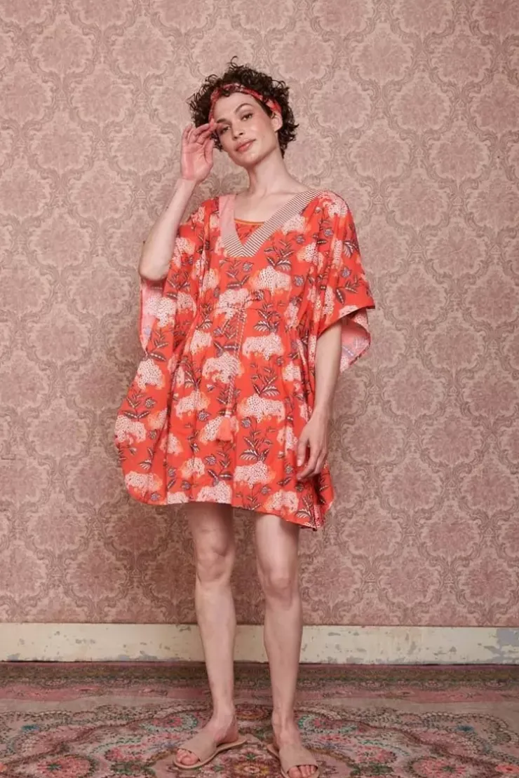 Pip Studio Tuniek Flora Firenze Koraal Rood