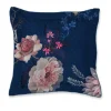 Pip Studio Vierkant Sierkussen Tokyo Bouquet Donker Blauw Clearance