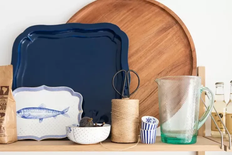 Pip Studio Vierkante Schaal Geemailleerd Blauw Online