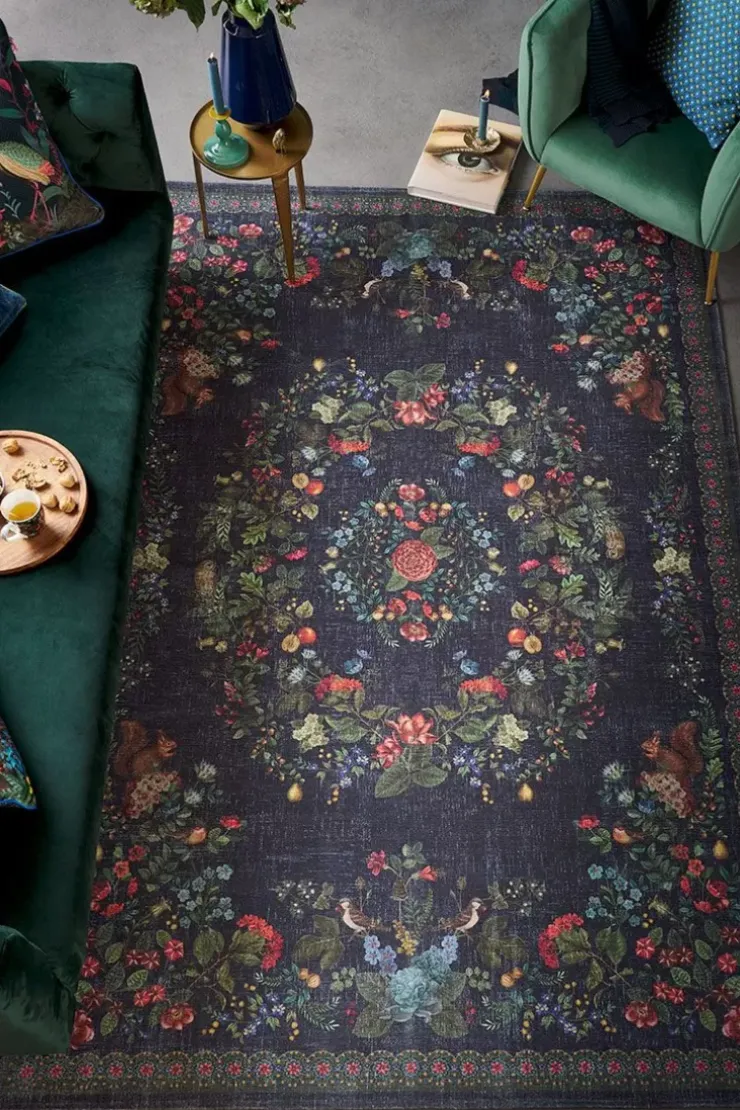 Pip Studio Vloerkleed Fall In Leaf By Pip Donkerblauw Clearance