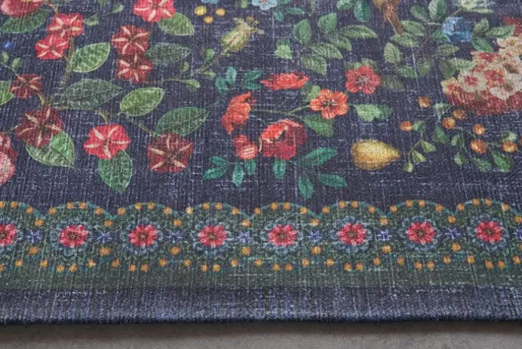 Pip Studio Vloerkleed Fall In Leaf By Pip Donkerblauw Clearance