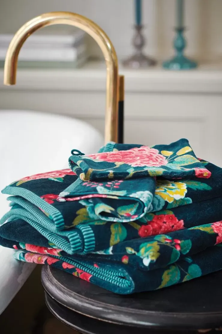 Pip Studio Washandje Set/3 Good Evening Donker 16X22 Cm Blauw Best