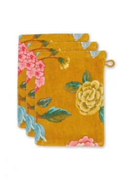 Pip Studio Washandje Set/3 Good Evening 16X22 Cm Geel Best