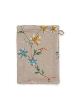 Pip Studio Washandje Set/3 Les Fleurs 16X22 Cm Khaki Online