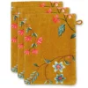 Pip Studio Washandje Set/3 Les Fleurs 16X22 Cm Geel Clearance