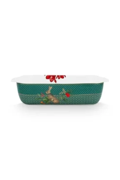 Pip Studio Winter Wonderland Serveerschaal Rechthoekig Groot Groen Clearance