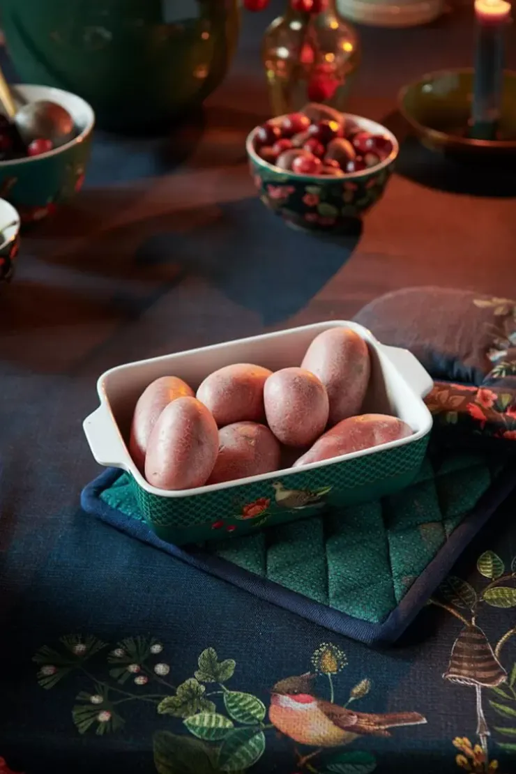 Pip Studio Winter Wonderland Serveerschaal Rechthoekig Groot Groen Clearance