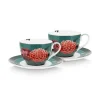 Pip Studio Winter Wonderland Set/2 Cappuccino Kop & Schotel Groen Online